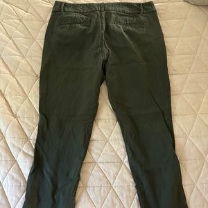 Loft Outlet Size 14 Green Work Pants